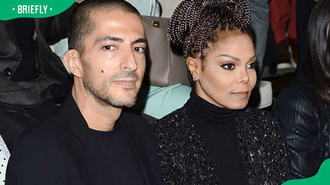 Wissam al Mana and Janet Jackson at the Giorgio Armani fashion show