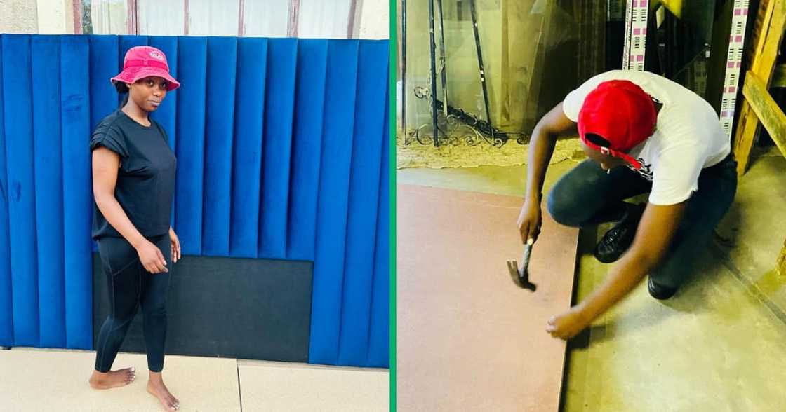 A lady in Mpumalanga works hard as a carpenter and is a qualified teacher who studied at Unisa. A lady in Mpumalanga works hard as a carpenter and is a qualified teacher who studied at Unisa.