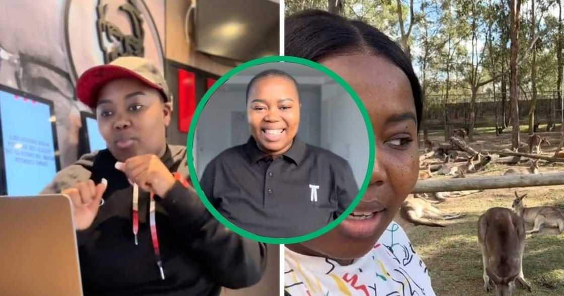 A South African woman showcases in a video what her life is like working in Australia.