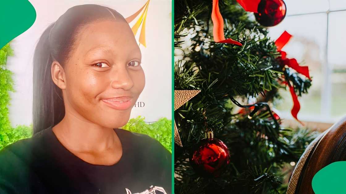A Mzansi woman unboxed her Christmas tree in a TikTok video A Mzansi woman unboxed her Christmas tree in a TikTok video