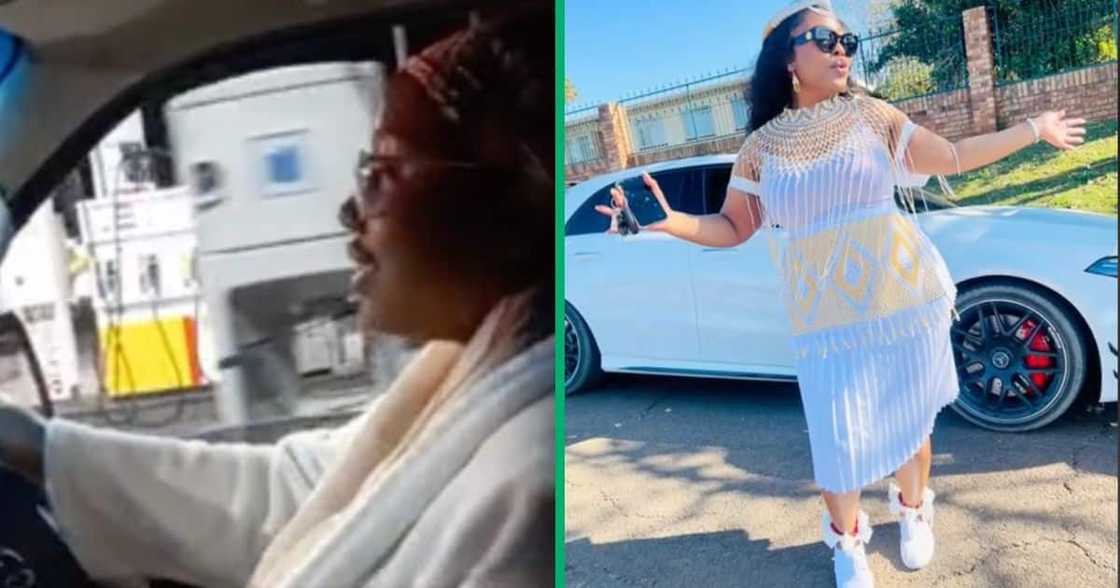 A woman from KZN is flexing drive her boyfriends taxi. A woman from KZN is flexing drive her boyfriends taxi.