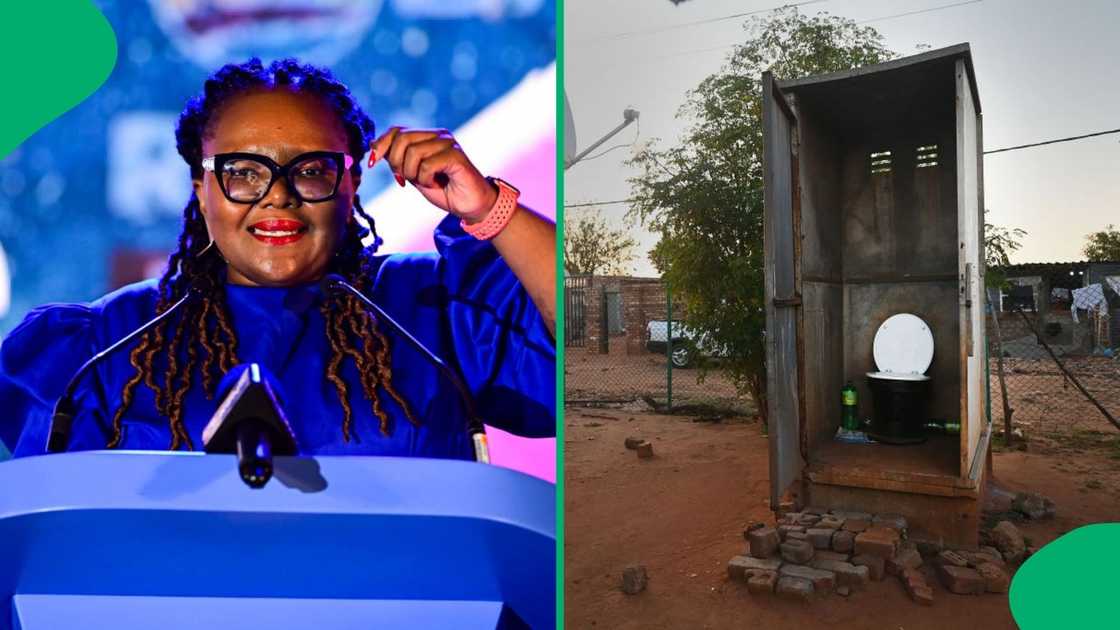 Siviwe Gwarube promised that pit toilets in schools will be no more by April next year Siviwe Gwarube promised that pit toilets in schools will be no more by April next year