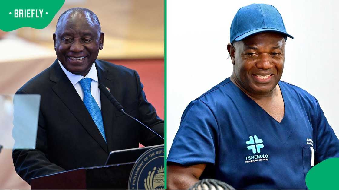 President Cyril Ramaphosa praised the clinical staff at Mankweng Hospital for successfully separating conjoined twins