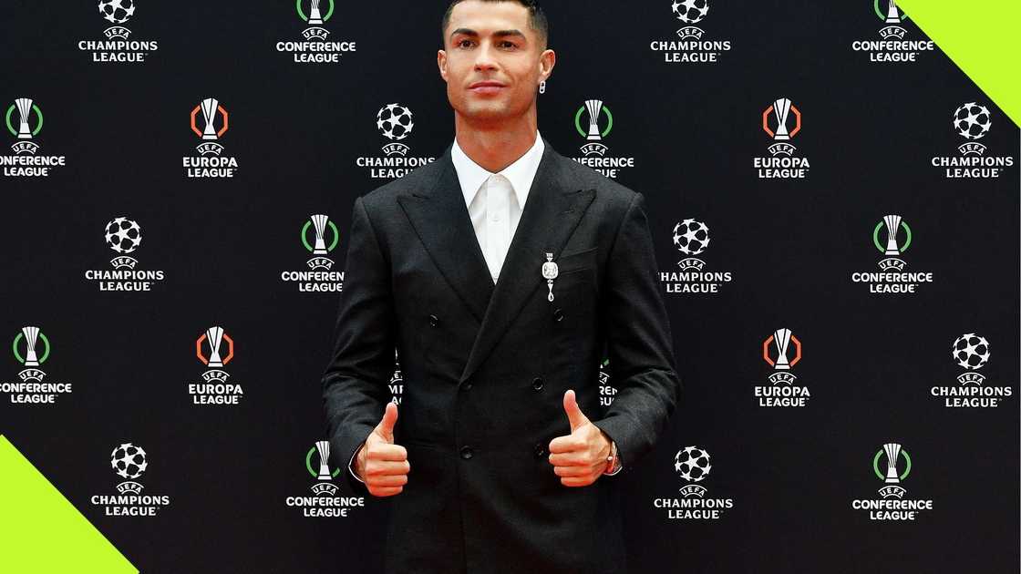 Cristiano Ronaldo arrives during the UEFA Champions League 2024/25 Group Stage Draw at Grimaldi Forum on August 29, 2024 in Monaco. Photo: Valerio Pennicino. Cristiano Ronaldo arrives during the UEFA Champions League 2024/25 Group Stage Draw at Grimaldi Forum on August 29, 2024 in Monaco. Photo: Valerio Pennicino.