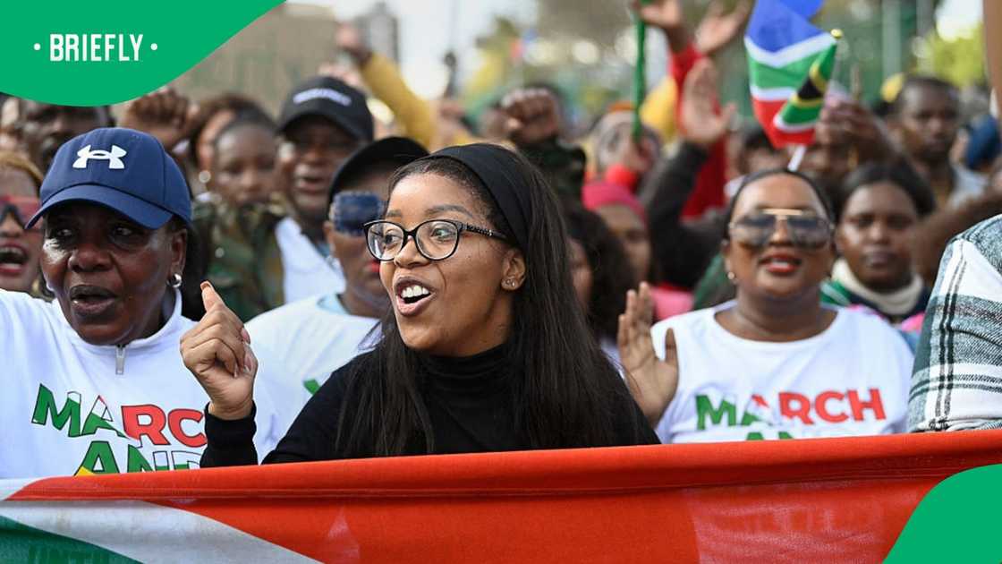 Jacinta Ngobese-Zuma jokingly defended her surname while giving March and March supporters their marching order for 30 June