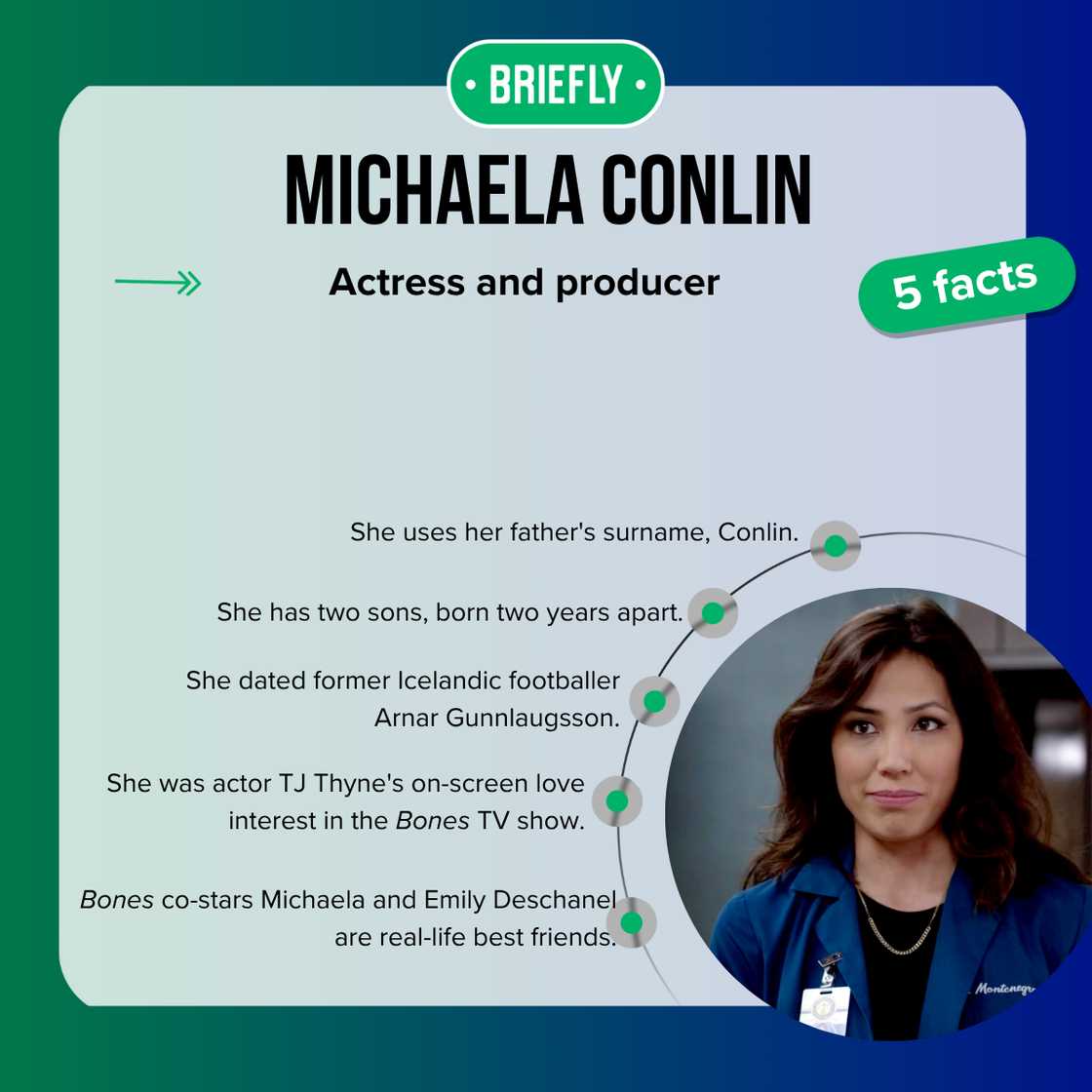 Michaela Conlin on a movie set Michaela Conlin on a movie set