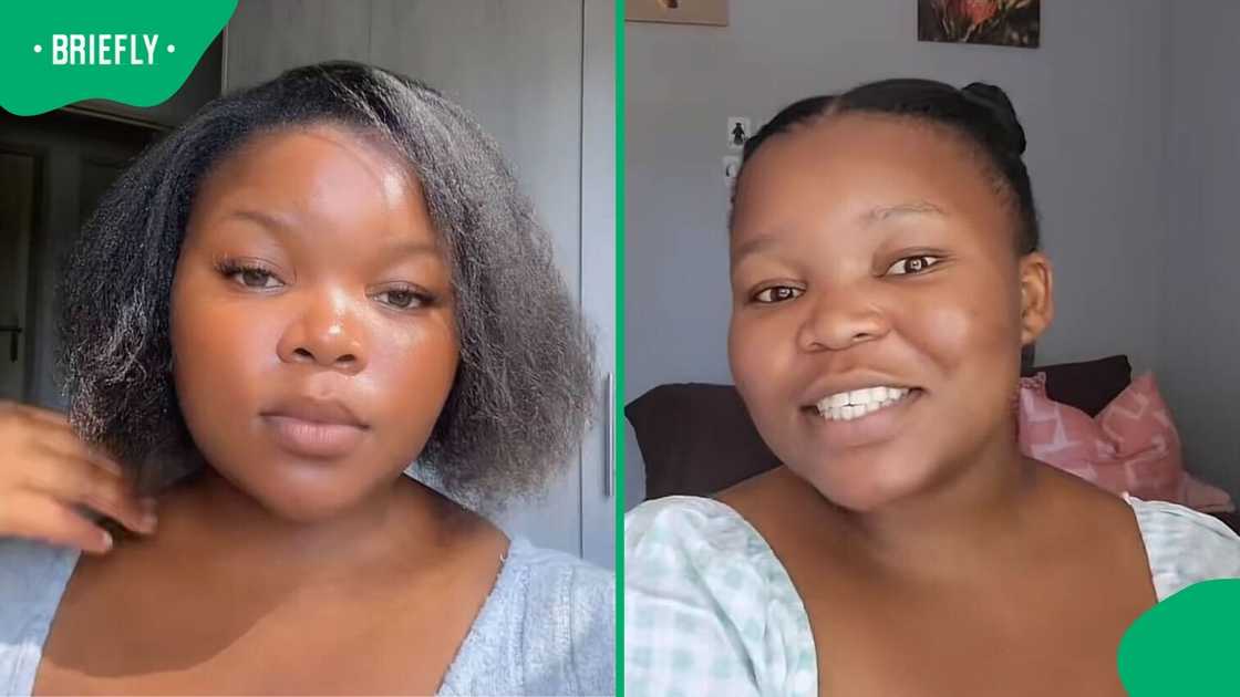 A woman shared her review of the Takealot invisible braces in a TikTok video.