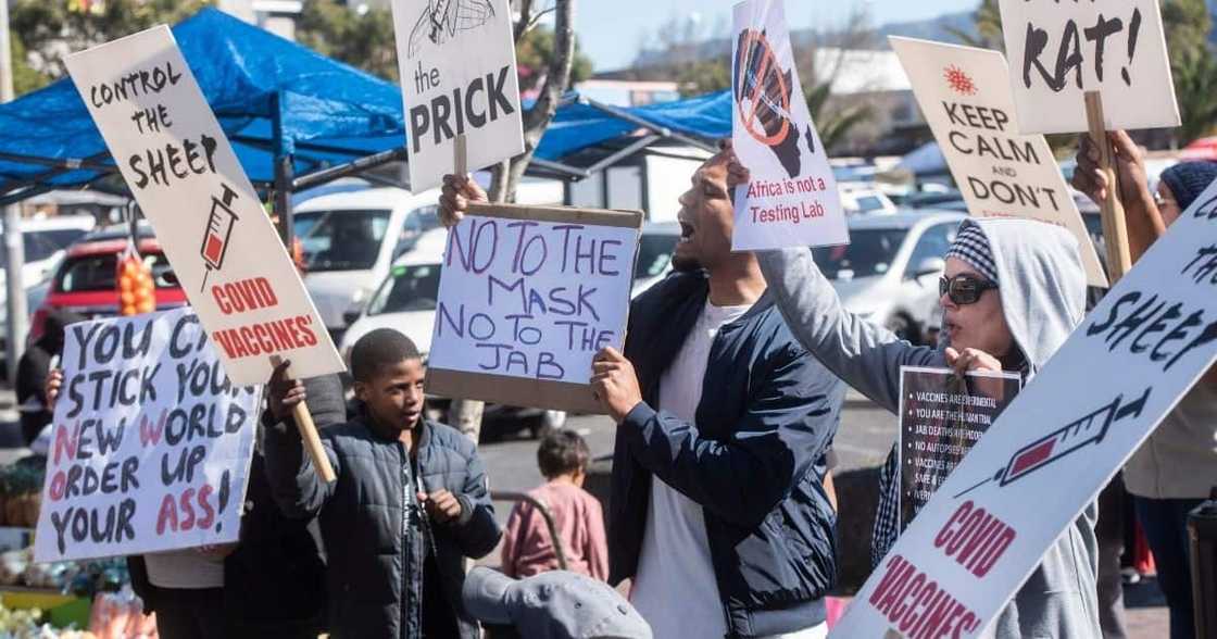Anti-vax, protest, scuffle, riot police, two arrested, Cape Town Anti-vax, protest, scuffle, riot police, two arrested, Cape Town