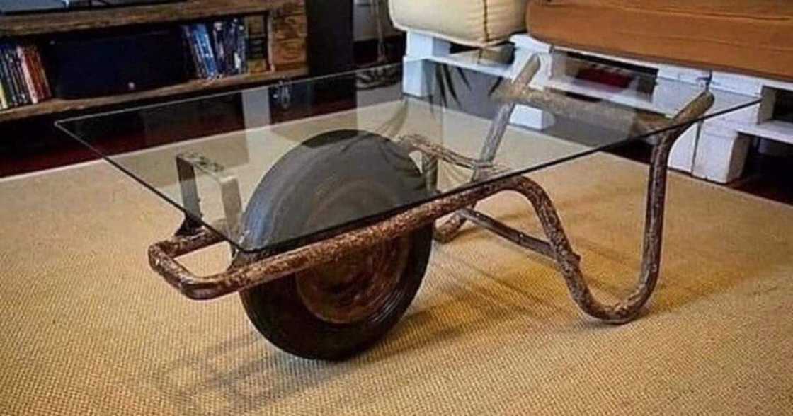 Mzansi, Blown Away, Unusual, Wheelbarrow, Table Mzansi, Blown Away, Unusual, Wheelbarrow, Table