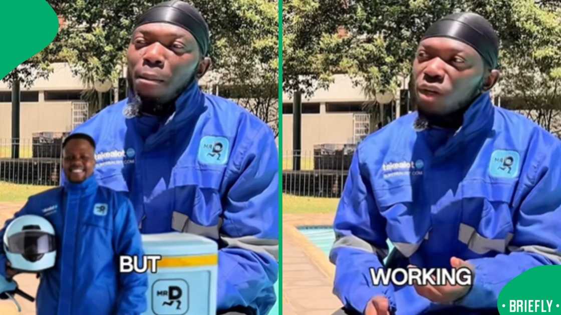 A candid moment showing the man behind the viral delivery story that caught South Africa’s attention A candid moment showing the man behind the viral delivery story that caught South Africa’s attention