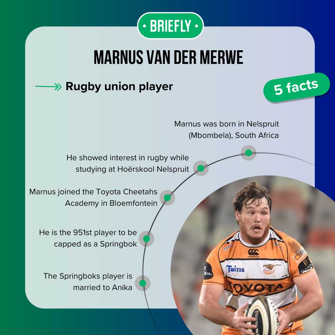 Facts about Marnus van der Merwe Facts about Marnus van der Merwe