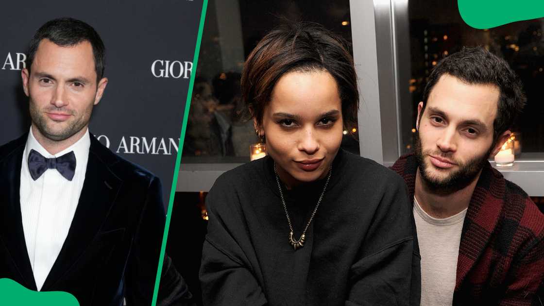 Zoë Kravitz and Penn Badgley in New York City