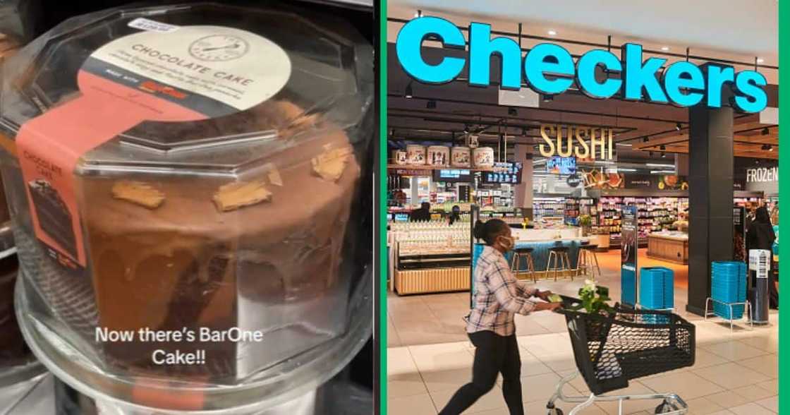 Checkers Bar ONe cake in TikTok video