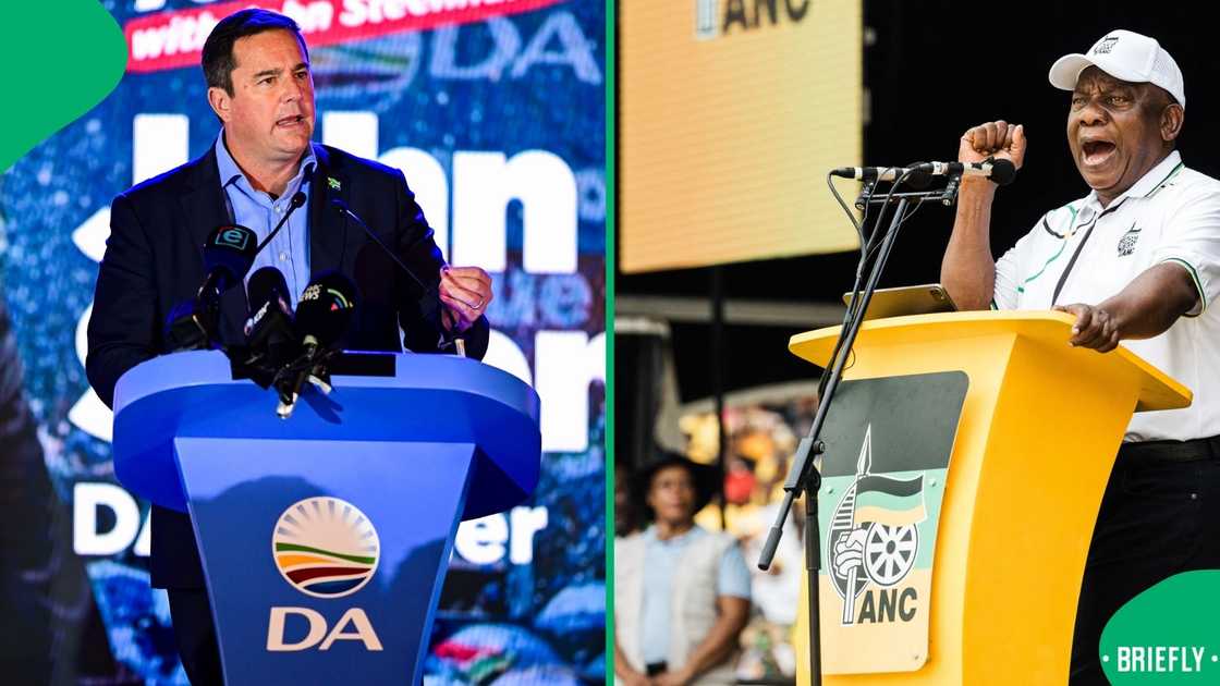 Delegates from the DA and ANC sat down for a meeting Delegates from the DA and ANC sat down for a meeting
