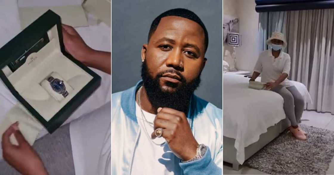 Cassper, Surprises, Baby Mama, With Rolex, SA Says She’s Too Chill, Social media reactions