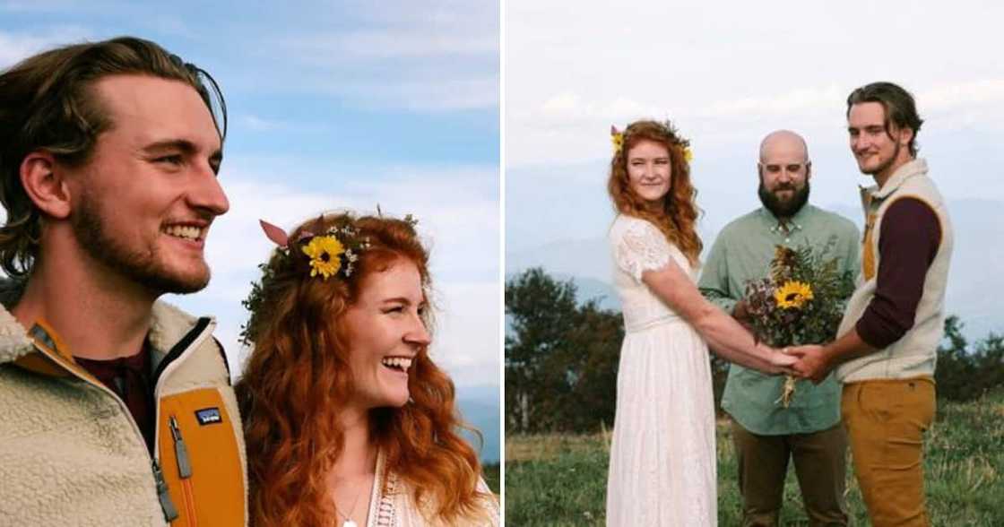 Shelby Phelps and Garret Rigby on their wedding day