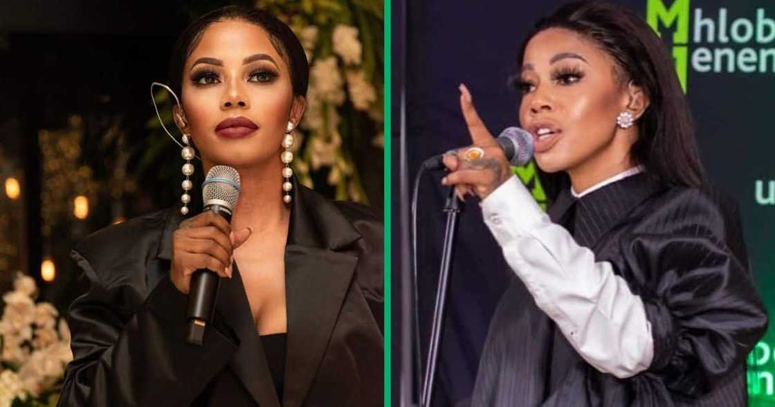 Kelly Khumalo impressed fans with her performance Kelly Khumalo impressed fans with her performance