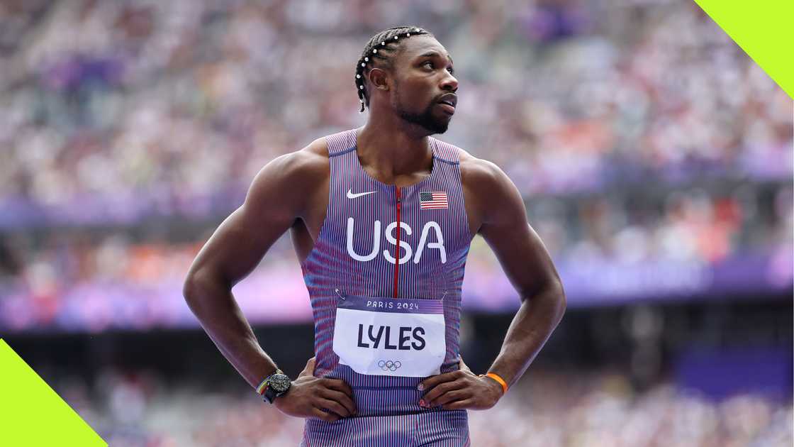 Noah Lyles at the Paris Olympics