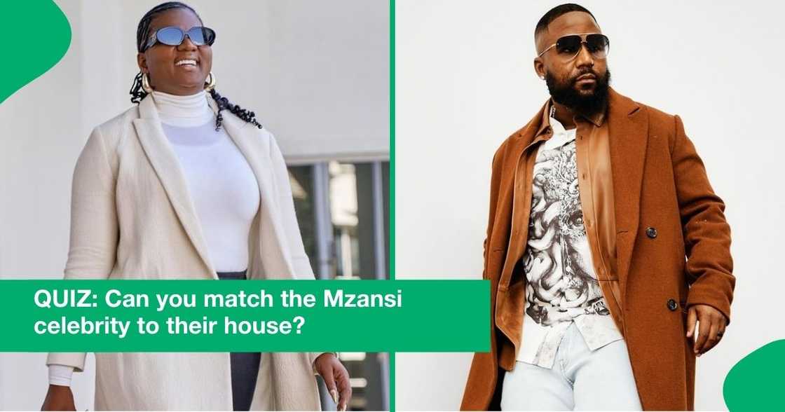 Match the celeb to their house Match the celeb to their house