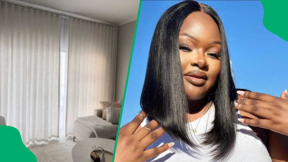 South Africans crack jokes after Grace Mondlana shows off smart curtains South Africans crack jokes after Grace Mondlana shows off smart curtains