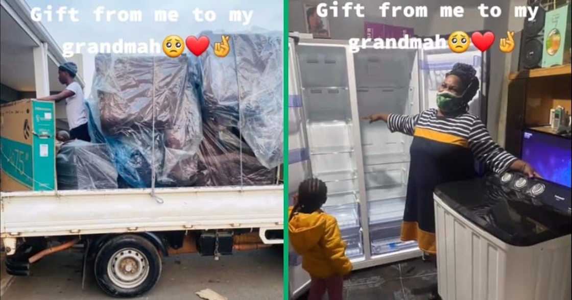 granddaughter gifts granny with new furniture granddaughter gifts granny with new furniture