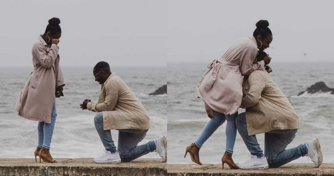 Photographer on tour spots unknown couple's proposal & captures sweet moment Photographer on tour spots unknown couple's proposal & captures sweet moment