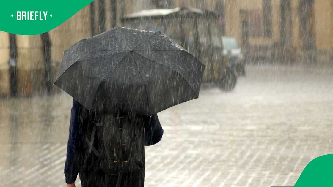 The South African Weather Service warned of severe rainfall for parts of the country The South African Weather Service warned of severe rainfall for parts of the country