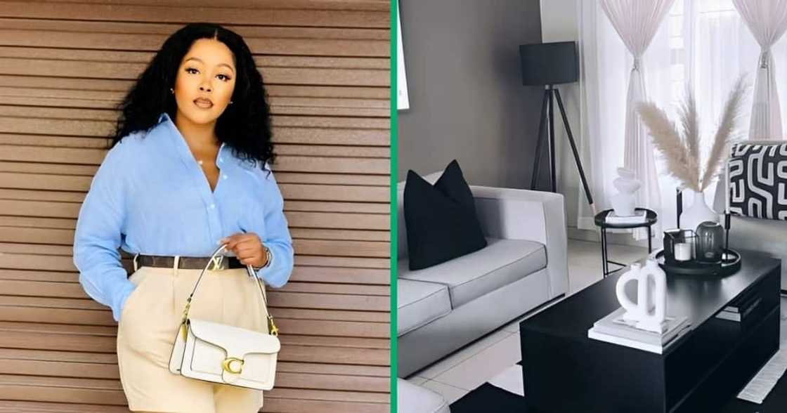 A TikTok video of a woman's home. A TikTok video of a woman's home.