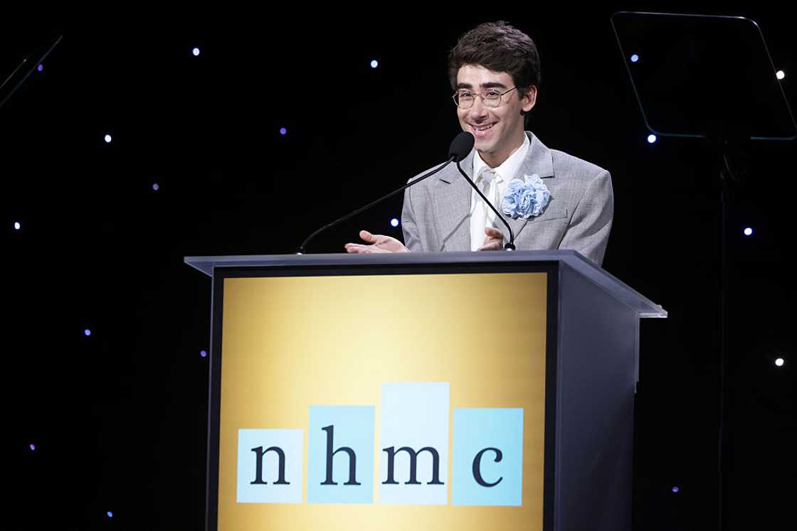 Nick Pugliese speaks onstage during the National Hispanic Media Coalition Impact Awards Gala