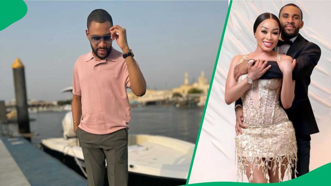 Khanyi Mbau's boyfriend Kudzai Mushonga accused of skin bleaching Khanyi Mbau's boyfriend Kudzai Mushonga accused of skin bleaching