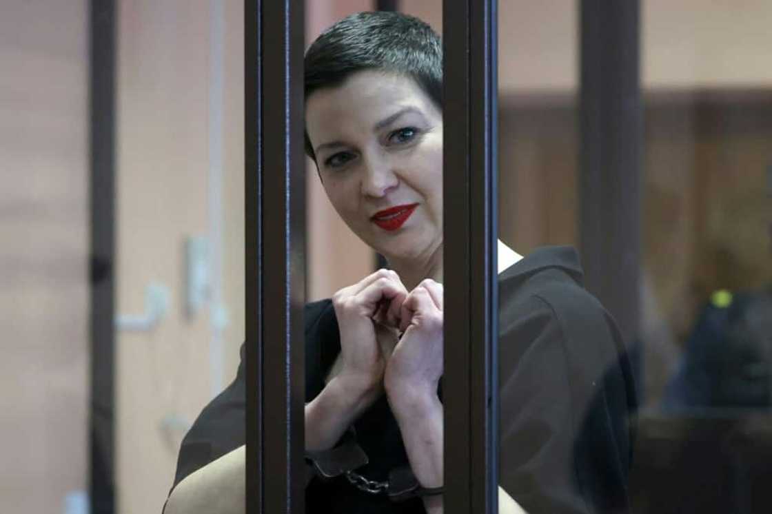 Maria Kolesnikova was jailed after spectacularly resisting expulsion from Belarus Maria Kolesnikova was jailed after spectacularly resisting expulsion from Belarus