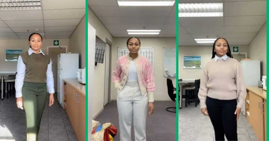 Woman mix matches Mr Prices jerseys with different elegent outfits. Woman mix matches Mr Prices jerseys with different elegent outfits.