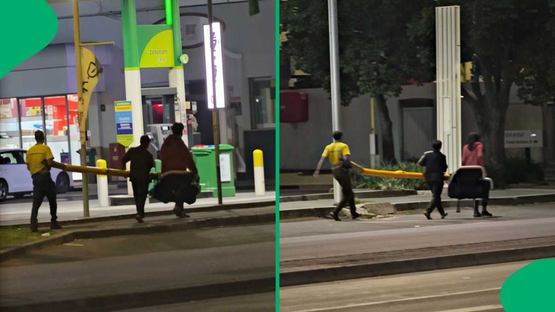 The video captured near a petrol station in Wynberg has sparked online curiosity
