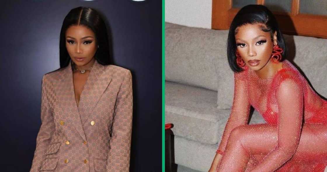 Bonang Matheba poses in Ferrari with Birkin bag Bonang Matheba poses in Ferrari with Birkin bag