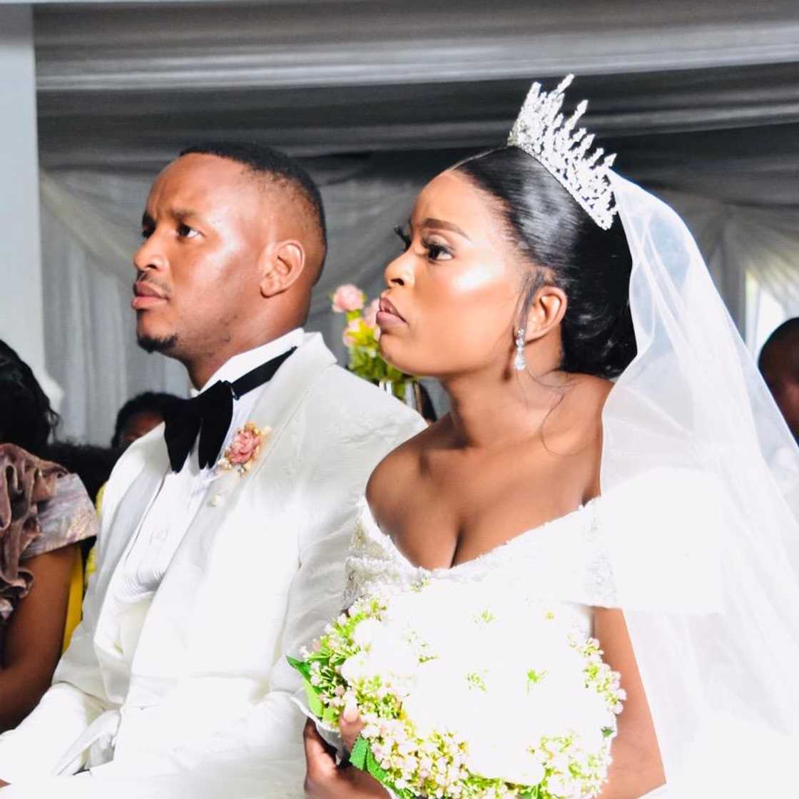 A Mzansi couple shared a picture of their wedding