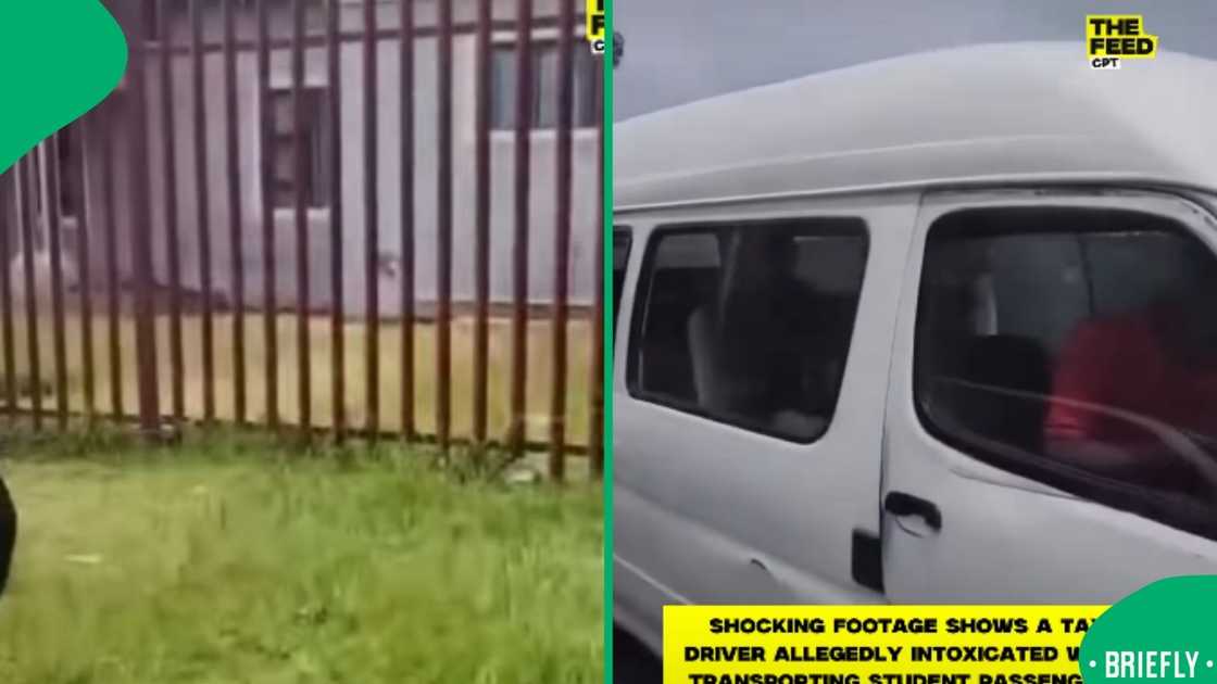 The visual on the right captured the taxi driving away The visual on the right captured the taxi driving away