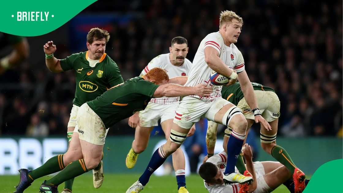 David Ribbans, Steven Kitshoff, England and South Africa, London.