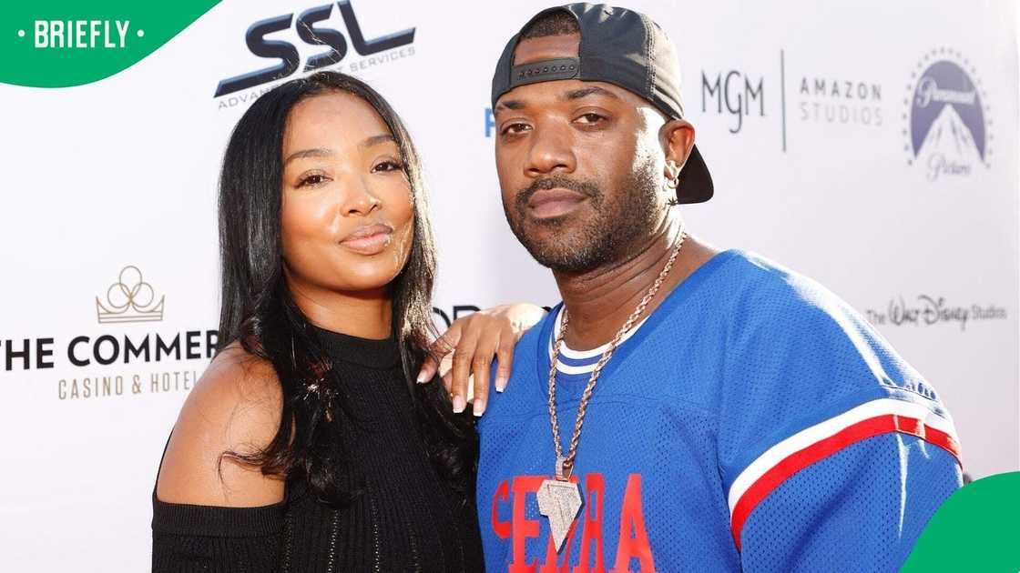 Princess Love and Ray J on the red carpet.