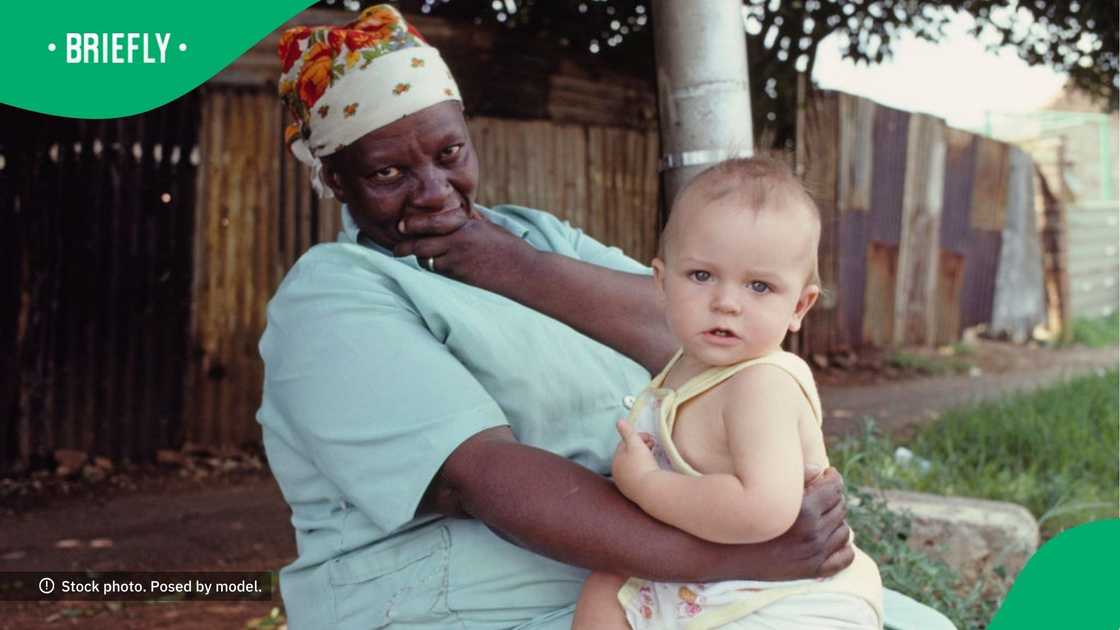 Nanny and toddler share lovely bond