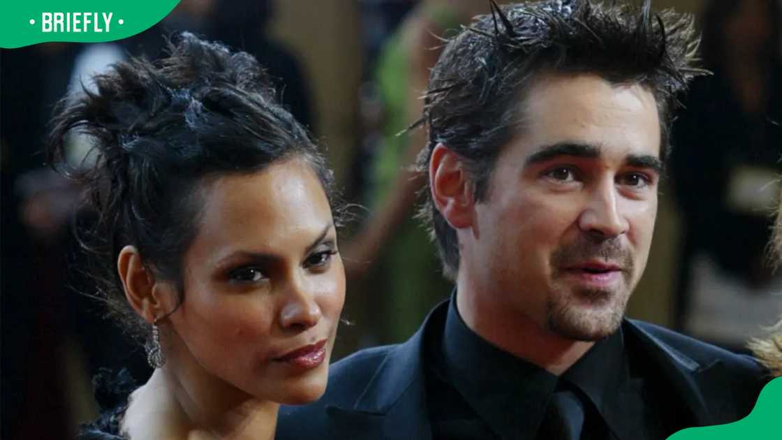 Model Kim Bordenave and actor Colin Farrell at the 75th Annual Academy Awards Model Kim Bordenave and actor Colin Farrell at the 75th Annual Academy Awards
