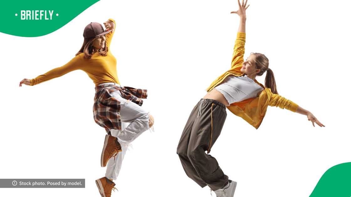 As much as the woman loves afro dance moves, her outfits are hip-hop inspired. As much as the woman loves afro dance moves, her outfits are hip-hop inspired.