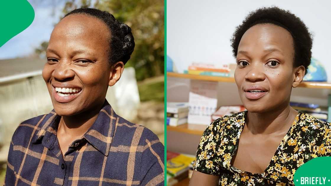 The picture on the right captured Boni looking into the camera