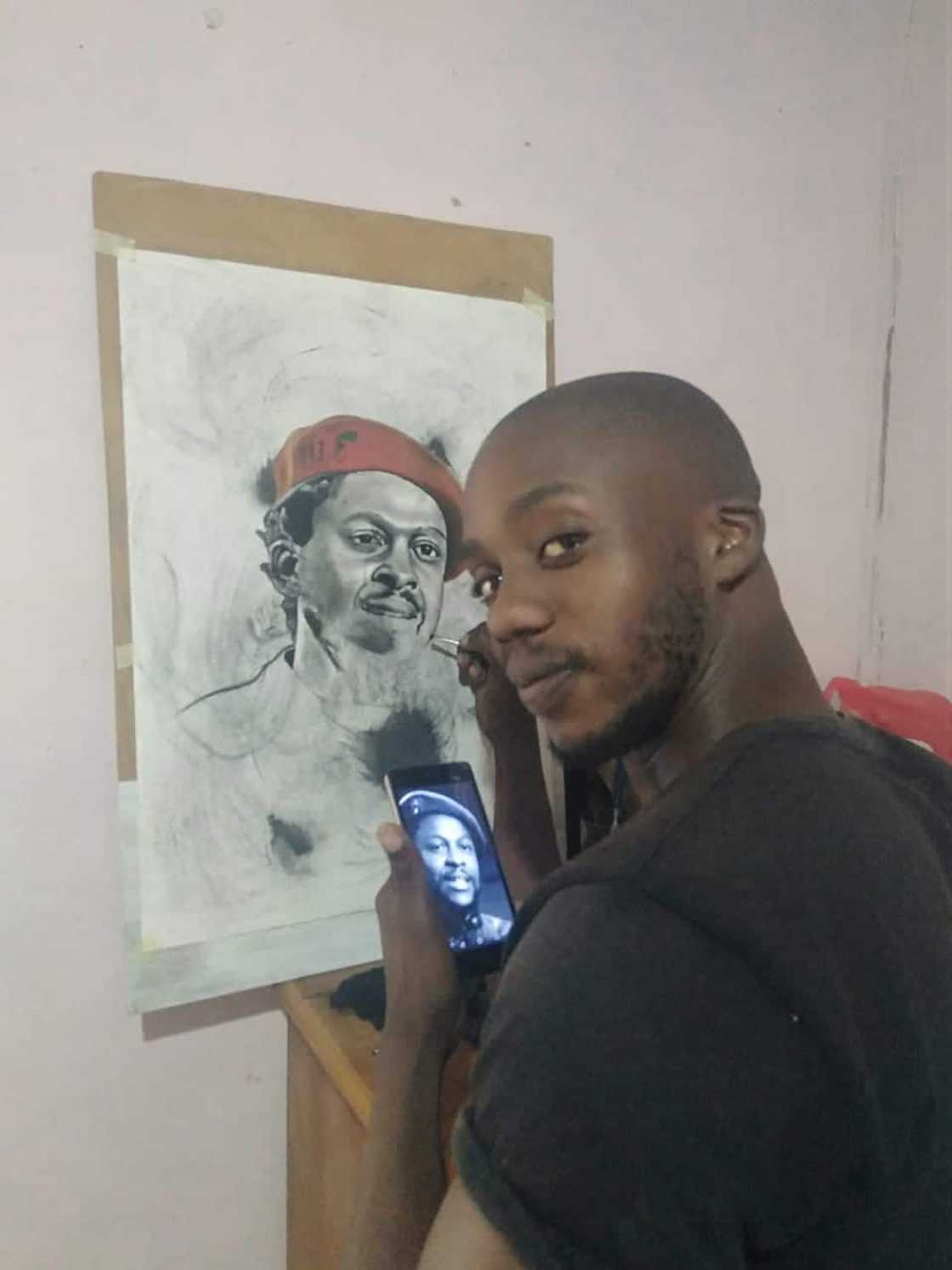 Exclusive: Meet Kagiso Mabusela Who Draws Pretty Art of Politicians Exclusive: Meet Kagiso Mabusela Who Draws Pretty Art of Politicians