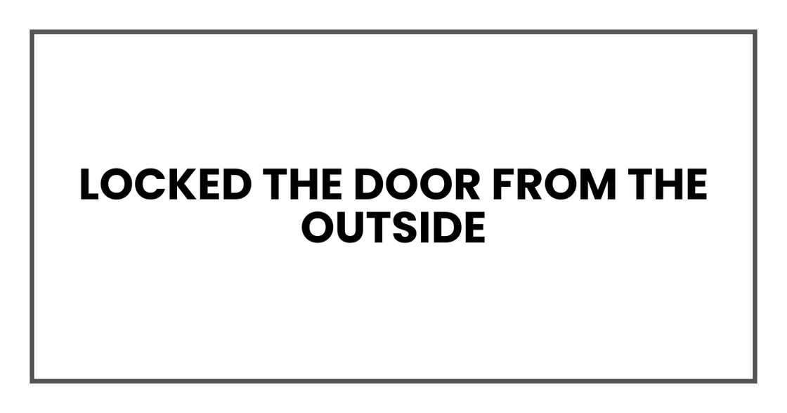 Trapped at home