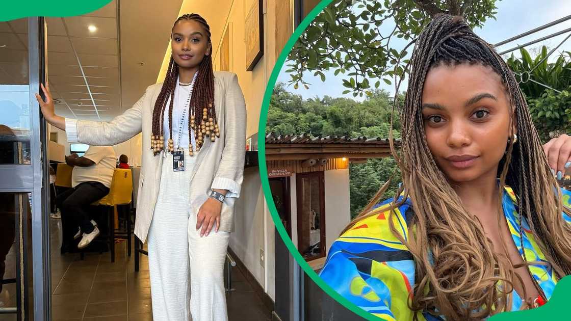 South African actress Hope Mbhele posing for different photos South African actress Hope Mbhele posing for different photos