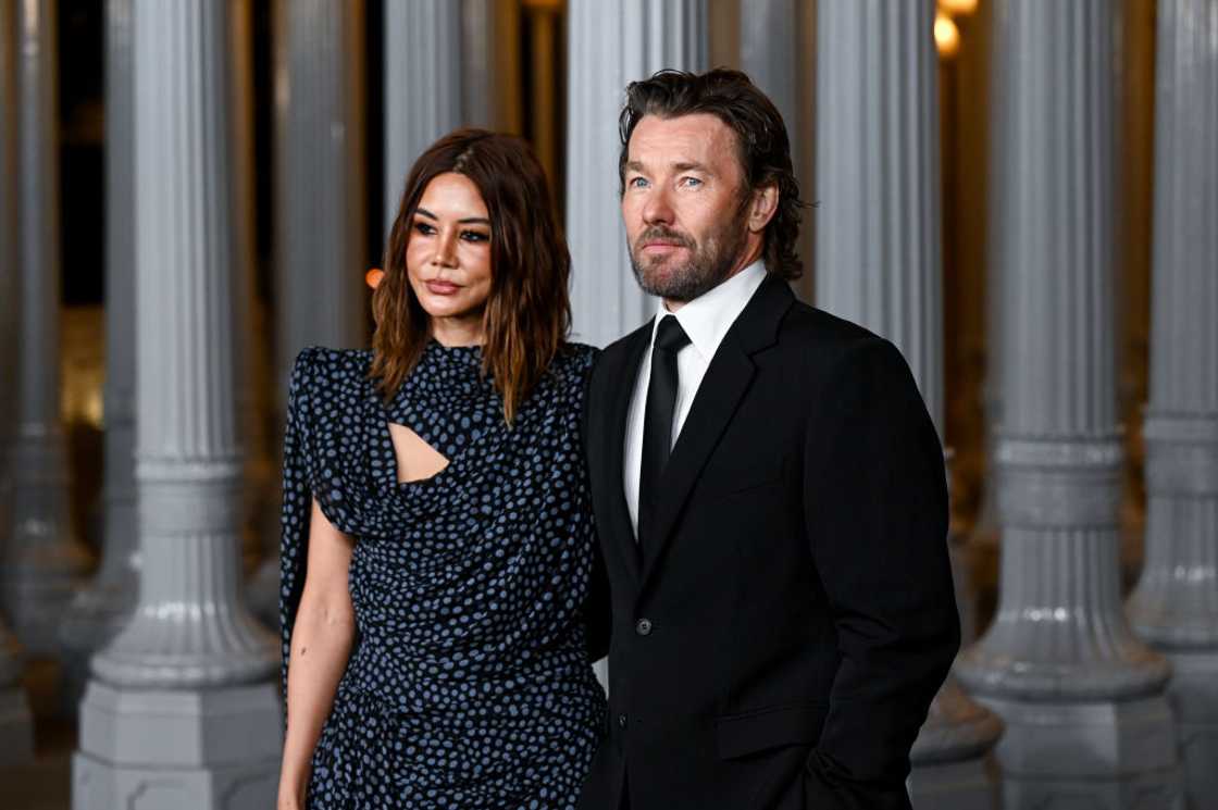 Christine Centenera and Joel Edgerton at the Los Angeles County Museum of Art in Los Angeles, California. Christine Centenera and Joel Edgerton at the Los Angeles County Museum of Art in Los Angeles, California.