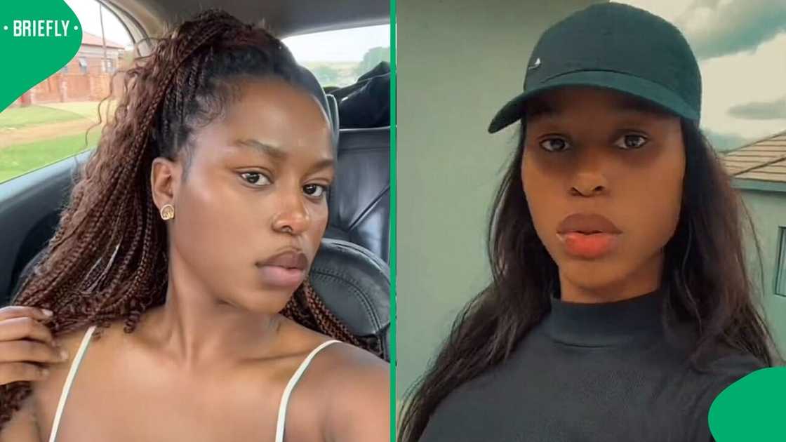 A young lady in South Africa showcased how she revamped her glued wig while wearing it. A young lady in South Africa showcased how she revamped her glued wig while wearing it.