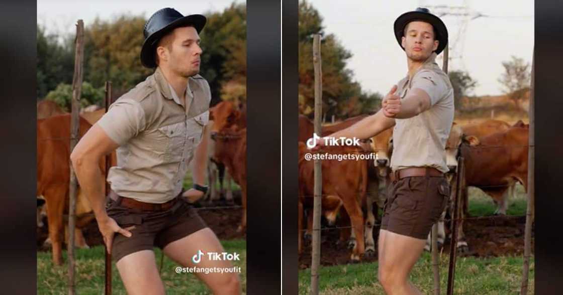 SA farmer dances to African TikTok sound SA farmer dances to African TikTok sound