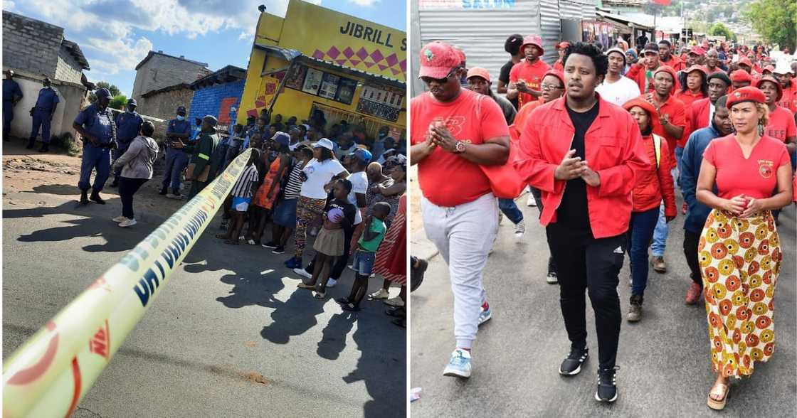 Diepsloot, EFF, protests, Xenophobia