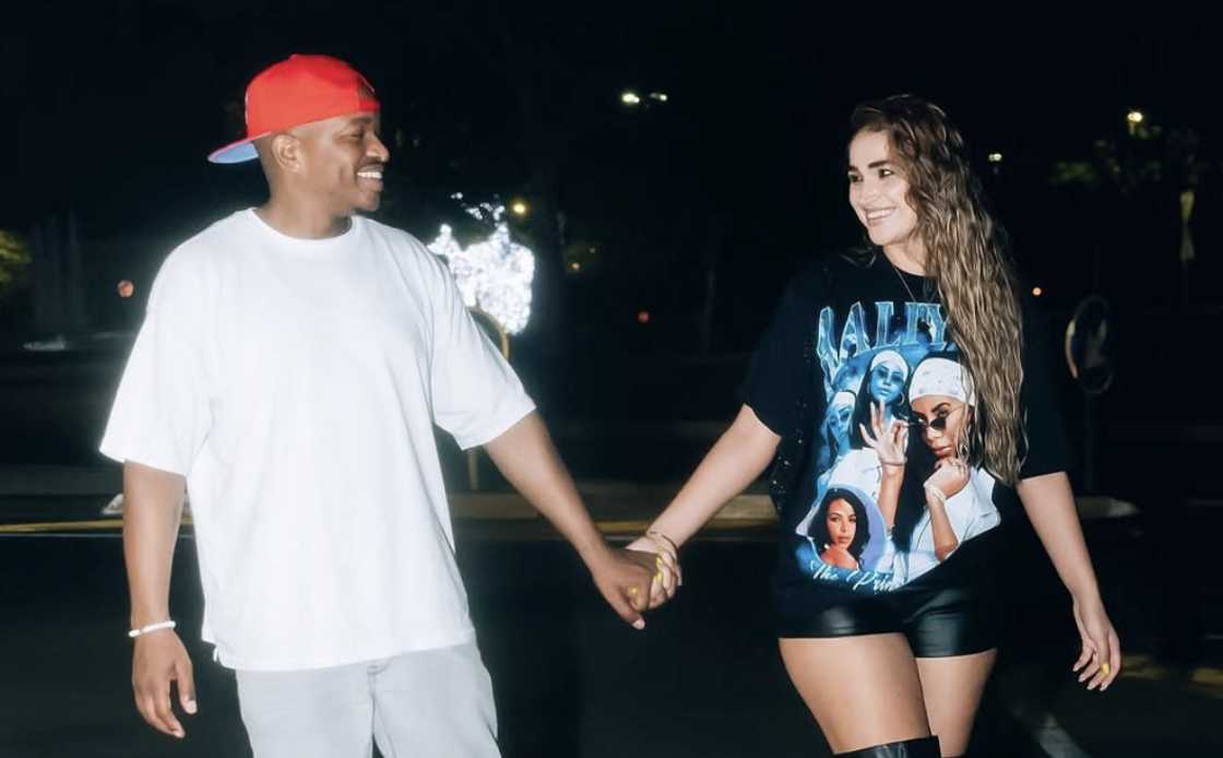 Quinton Masina danced with his fiancée Quinton Masina danced with his fiancée